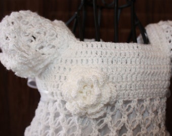 Kate / Crochet Christening Dress / Blessing Dress / Heirloom / Christening Gown / Baptism Gown / Confirmation