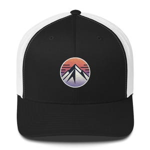 Mountains Embroidered Trucker Cap