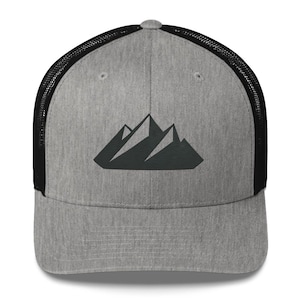 Mountains Embroidered Trucker Cap