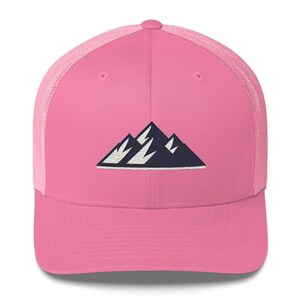 Mountains Embroidered Trucker Cap