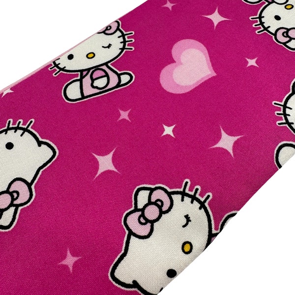 medium zipper pencil pouch Pink Valentine Kawaii Kitty