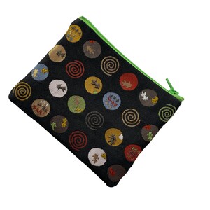 small change coin zippered bag koi pond image 3