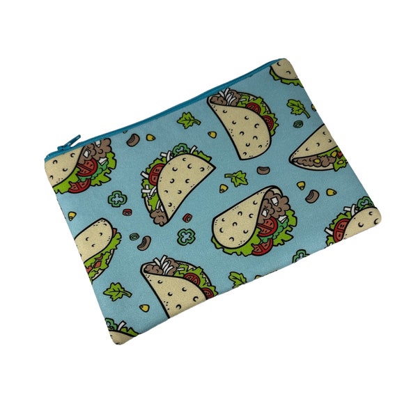 medium zipper 8" pouch Taco Tuesday