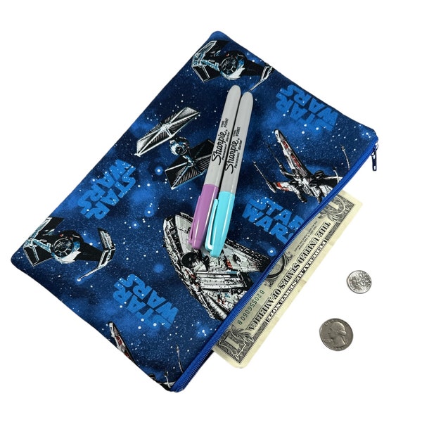 large zipper 10" pouch galactic battle