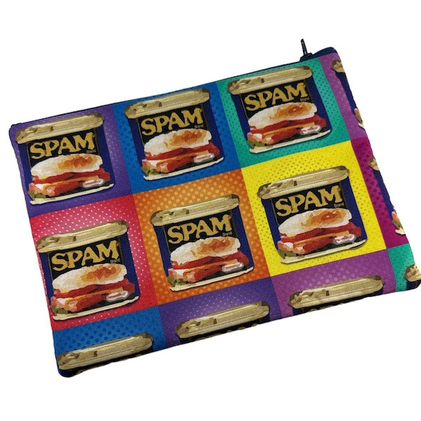 medium zipper 9" pouch Can of Spam