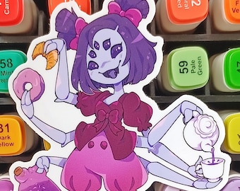 Muffet Undertale 4" Glossy Sticker