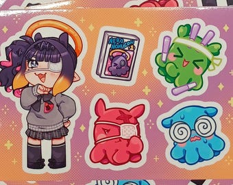 Ninomae Ina’nis Hololive EN 4"x6" Sticker sheet Matte