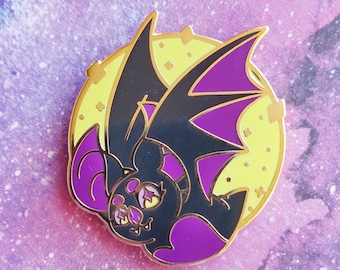 Vampire Bat Hard Enamel Pin 1.5"
