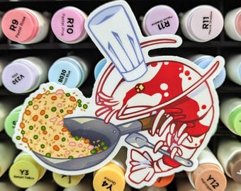 Sea Creature Pun Stickers 3" Matte Stickers