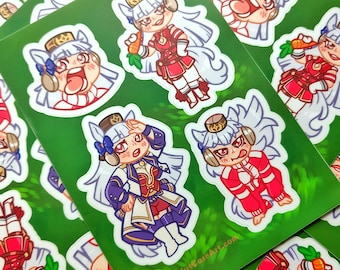 Gold Ship Uma Musume Sticker Sheet 5"x7"