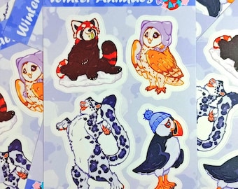 Winer Animal Sticker Sheet 4"x6"