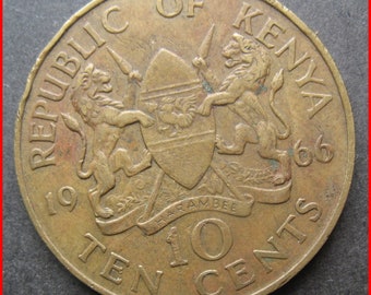 Republic of Kenya 10 cents 1966