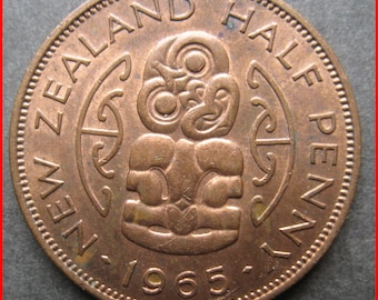 New Zealand 1965 Halfpenny Lustre