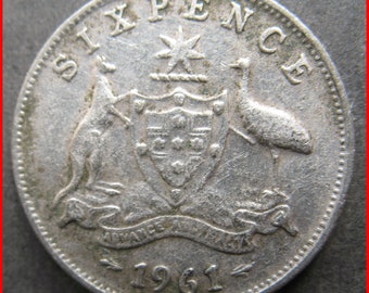 Australia 1961 Sixpence Silver content