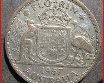 Australia 1957 Florin Silver content