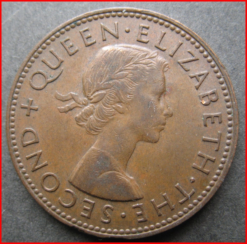 New Zealand 1961 Halfpenny image 2