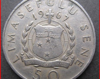 Samoa 50 sene coin dated 1967