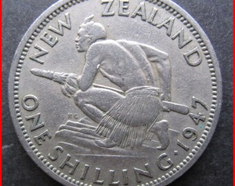 New Zealand 1947 1/- One Shilling