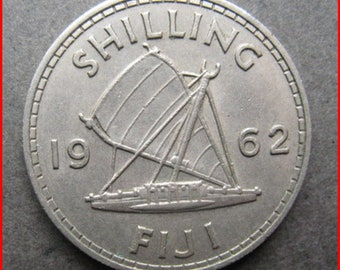 Fiji Islands 1962 one shilling coin