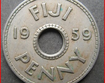 Fiji Islands 1959 one penny coin