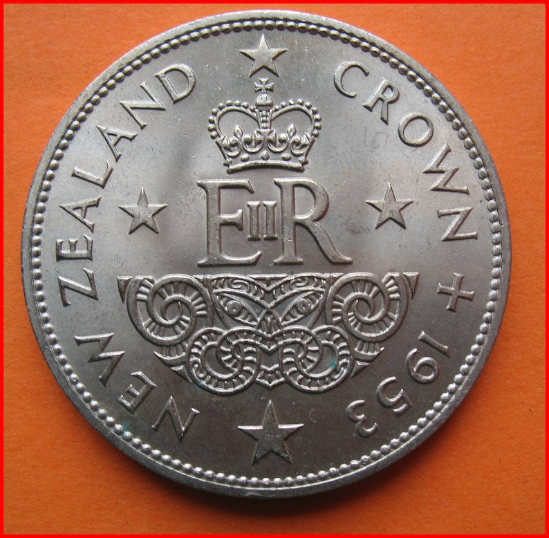 Coronation Coin New Zealand 1953 Crown 5