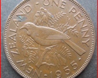 New Zealand 1955  One Penny