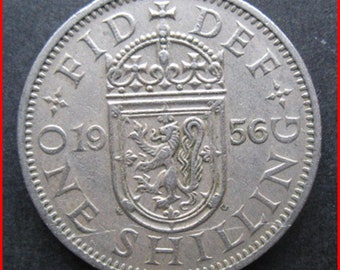 Great Britain UK One Shilling 1956