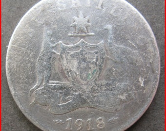 Australia 1918 One Shilling Silver content