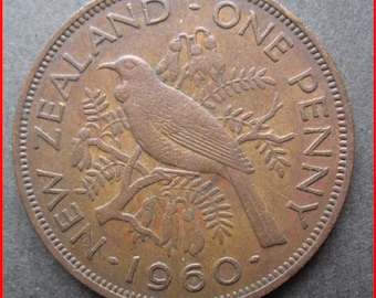 New Zealand 1960  One Penny