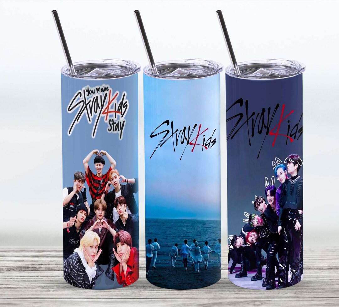 Stray Kids Tumbler 20 Oz Skinny Stitch Tumbler Sublimation Designs ...