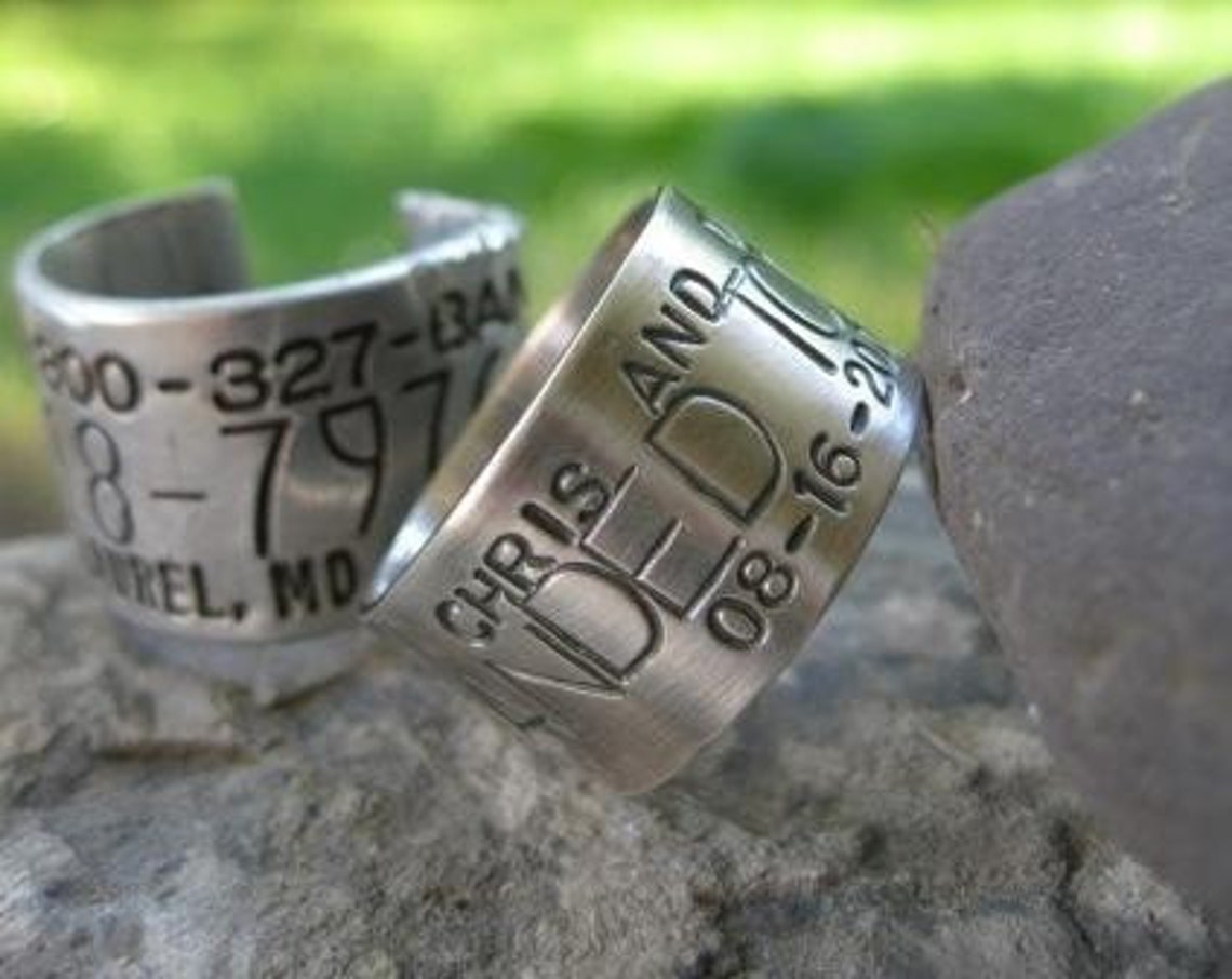 Custom Goose Duck Band Ring . sterling silver . for the avid Etsy