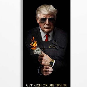 Donald Trump Art Wall, America&#39;s 45th and 47th President Canvas,Donald Trump Posters,Donald Trump Framed Picture,Trump Personalized Fan Gift