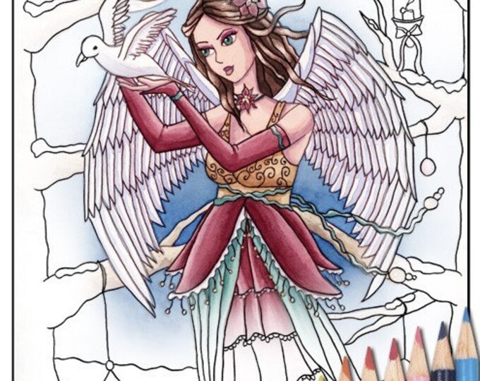 Neva Printable PDF Coloring Page by Nikki Etsy