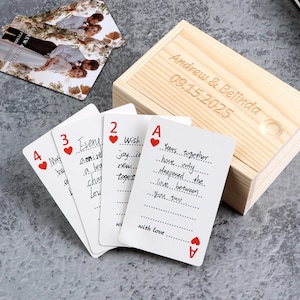 Personalisiertes Gästebuch, Spielkarten mit Foto, Hochzeitsgästebuch Alternative, Signierbuch, Gastkarten Deck, Hochzeitsgeschenke