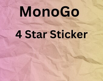 Monogogo 4 Star Stix fast transaction,digital handmade