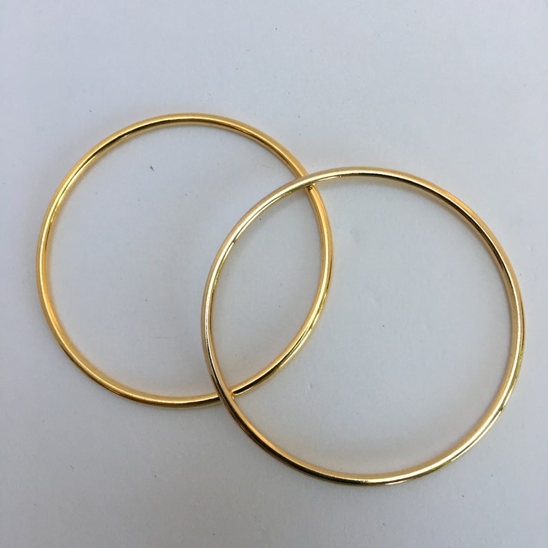 Bangle bracelet child simple round gold bangle bracelet gold Etsy