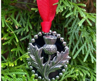 Robert Burns Night Gift | Scottish Thistle Christmas Ornament