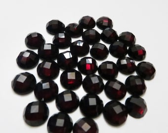 3mm4mm5mm6mm Natural Red Garnet square shape flat back cabochon for jewelry