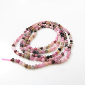 1.5mm - 2mm Micro-Faceted Mixed Gemstone Gemstone Beads - One Full Strand (Z102)