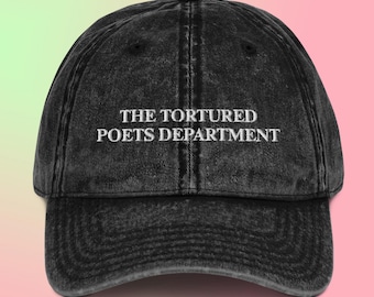 The Tortured Poets Department EMBROIDERED Hat, TTPD, TSwift New Album, Swiftie Gifts