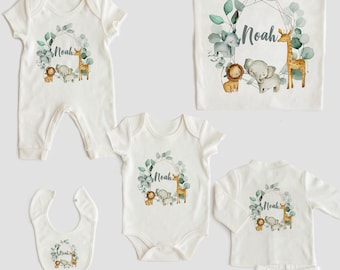 Pasgeboren gepersonaliseerde biologische katoenen ziekenhuis Coming Home Outfit Set, 10-delige pasgeboren babyuitzetset, babyshowercadeau voor pasgeborenen, babymeisje