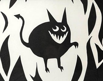 Glow-in-the-Dark Grinning Goblin - Feeping Creatures Monster Art by Dylan Edwards