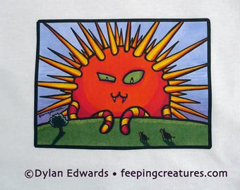 Feeping Creatures Morning Sun Cat Monster onesie - made to order, any size