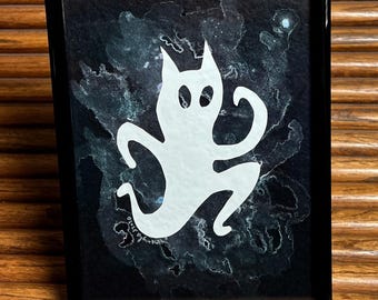 Running Ghost Cat - Feeping Creatures Monster Art by Dylan Edwards