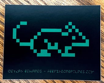Pixel Rat vinyl sticker - Feeping Creatures by Dylan Edwards