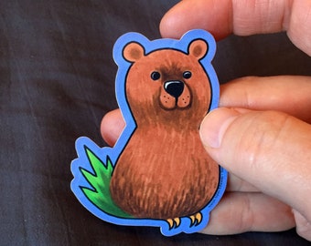 Bearakeet vinyl sticker - Feeping Creatures by Dylan Edwards