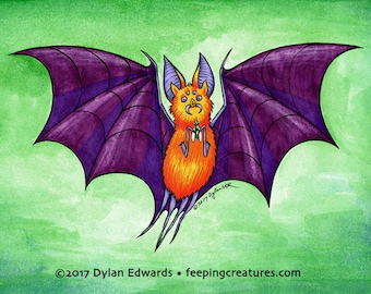 Feeping Creatures monster art - Spider Bat