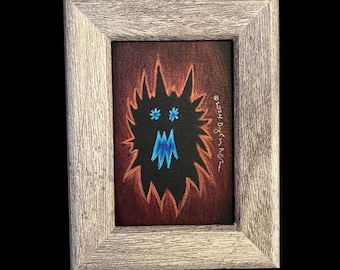 Spiky Infernal Void Beast Tiny Art - Feeping Creatures Monster Art by Dylan Edwards