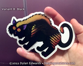 Catoblepas vinyl sticker - Feeping Creatures by Dylan Edwards