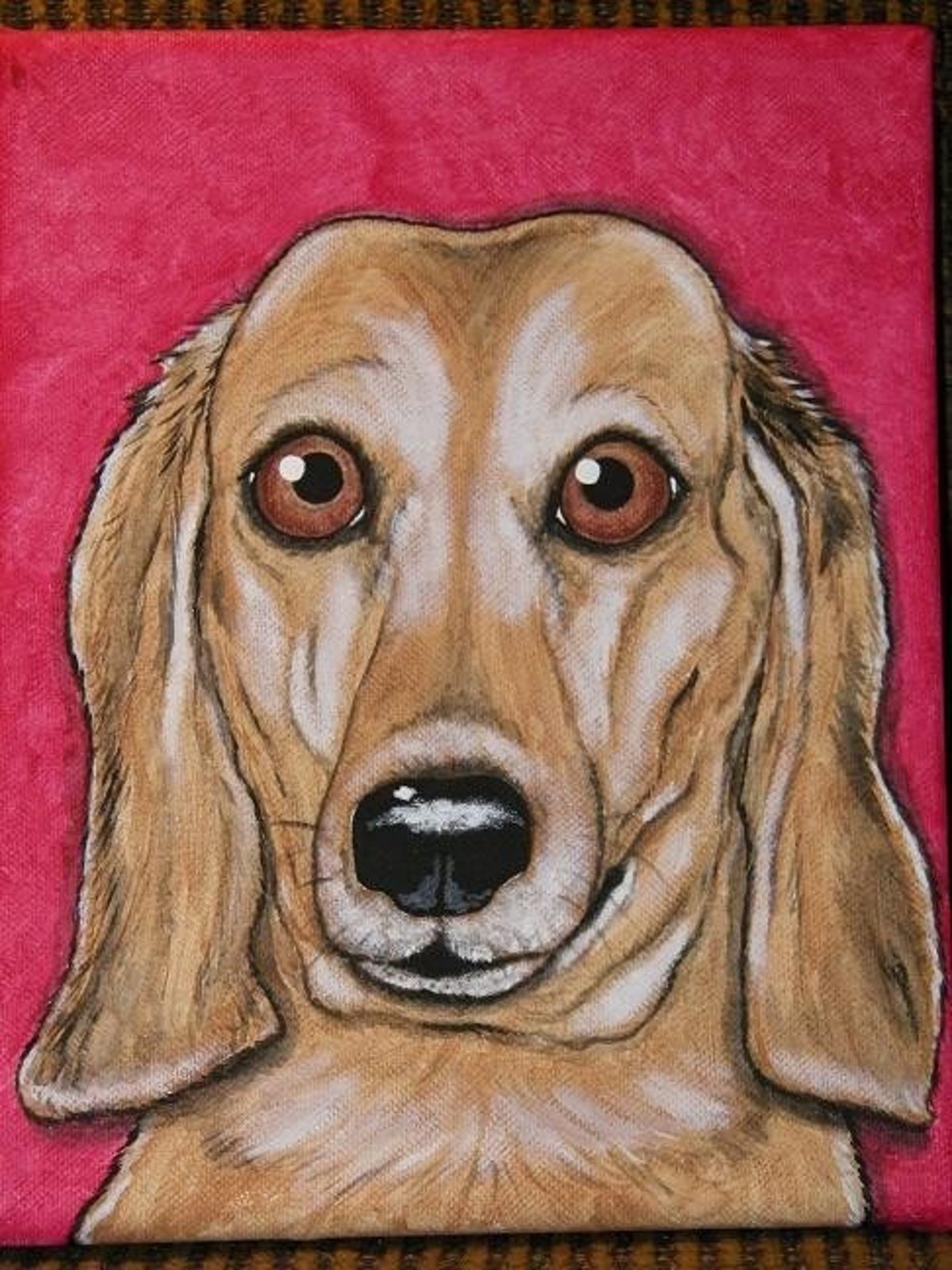 Pet Portrait Painting 8x10 Custom Hand Painted Dog Cat Pet Etsy